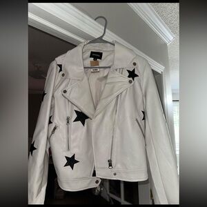 Star fake leather jacket! Got it from a boutique never worn still has tags!